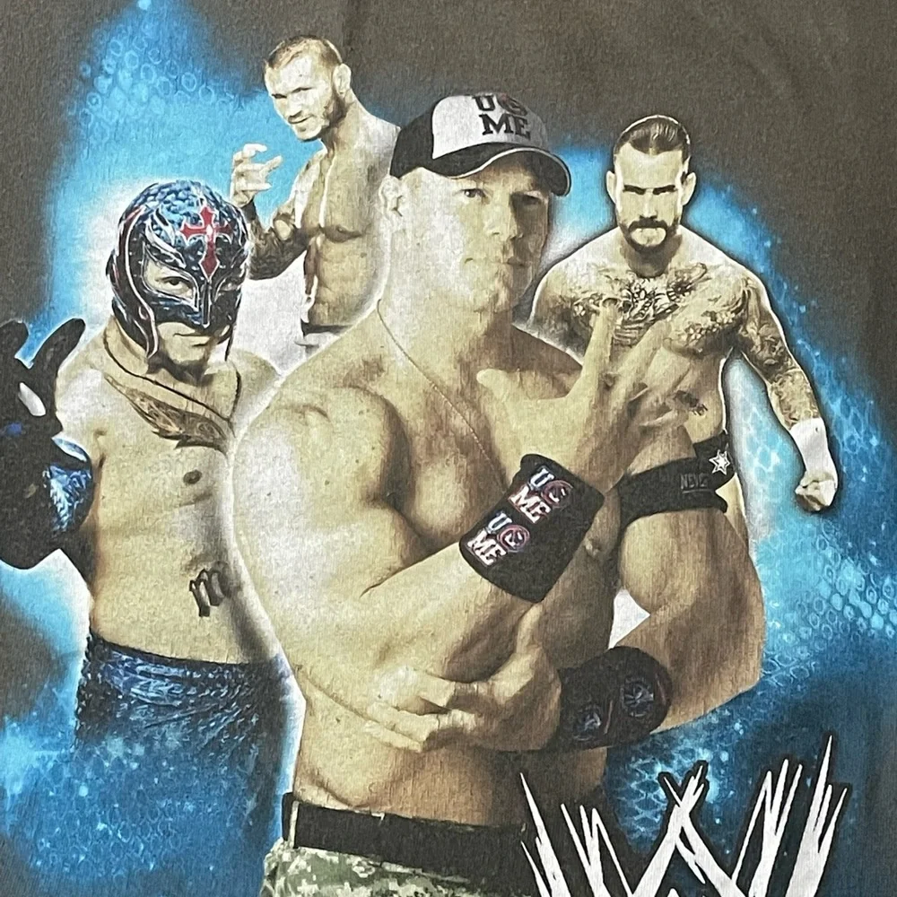 WWE Wrestling John Cena Rey Mysterio Y2k T-Shirt Youth L
